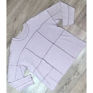 Easel Patchwork Contrast Stitch Sweater